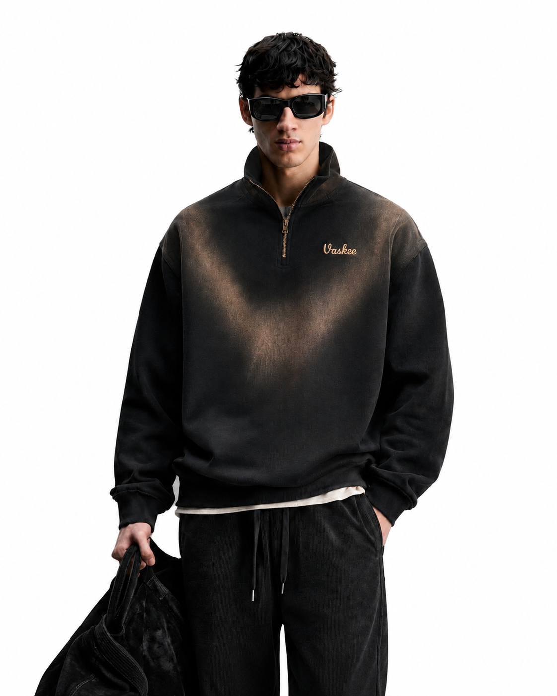 Sun Fade Raw Edge Sweatshirt